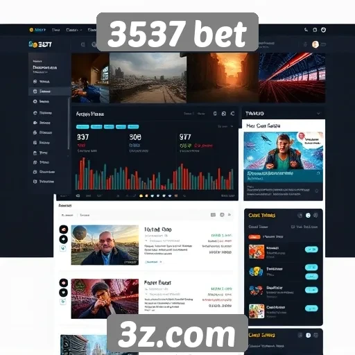 Interface do usuário do site 3537 bet analisada